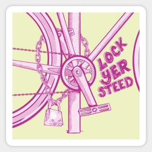 Bike lock Sticker